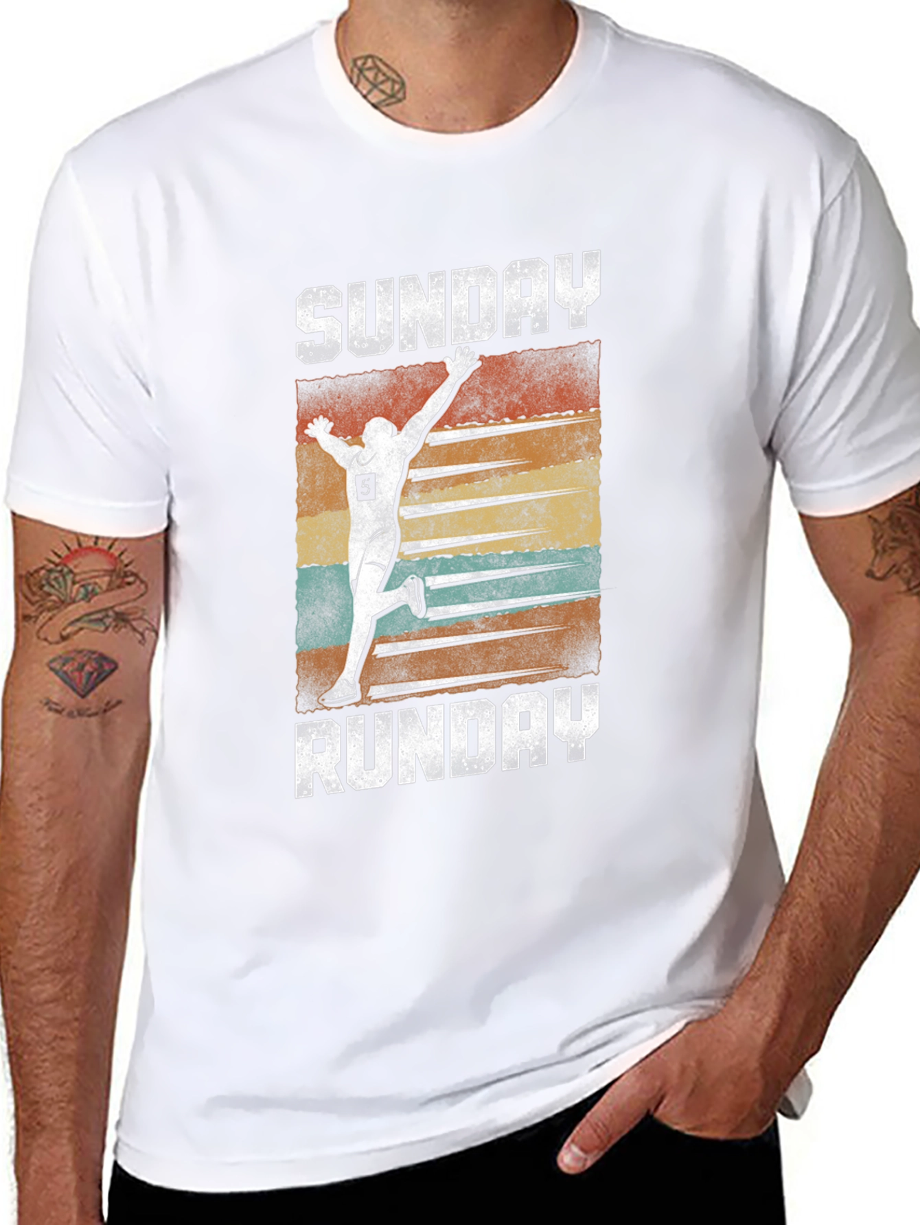 Sunday Runday Graphic Tee - Mens Black T-Shirt