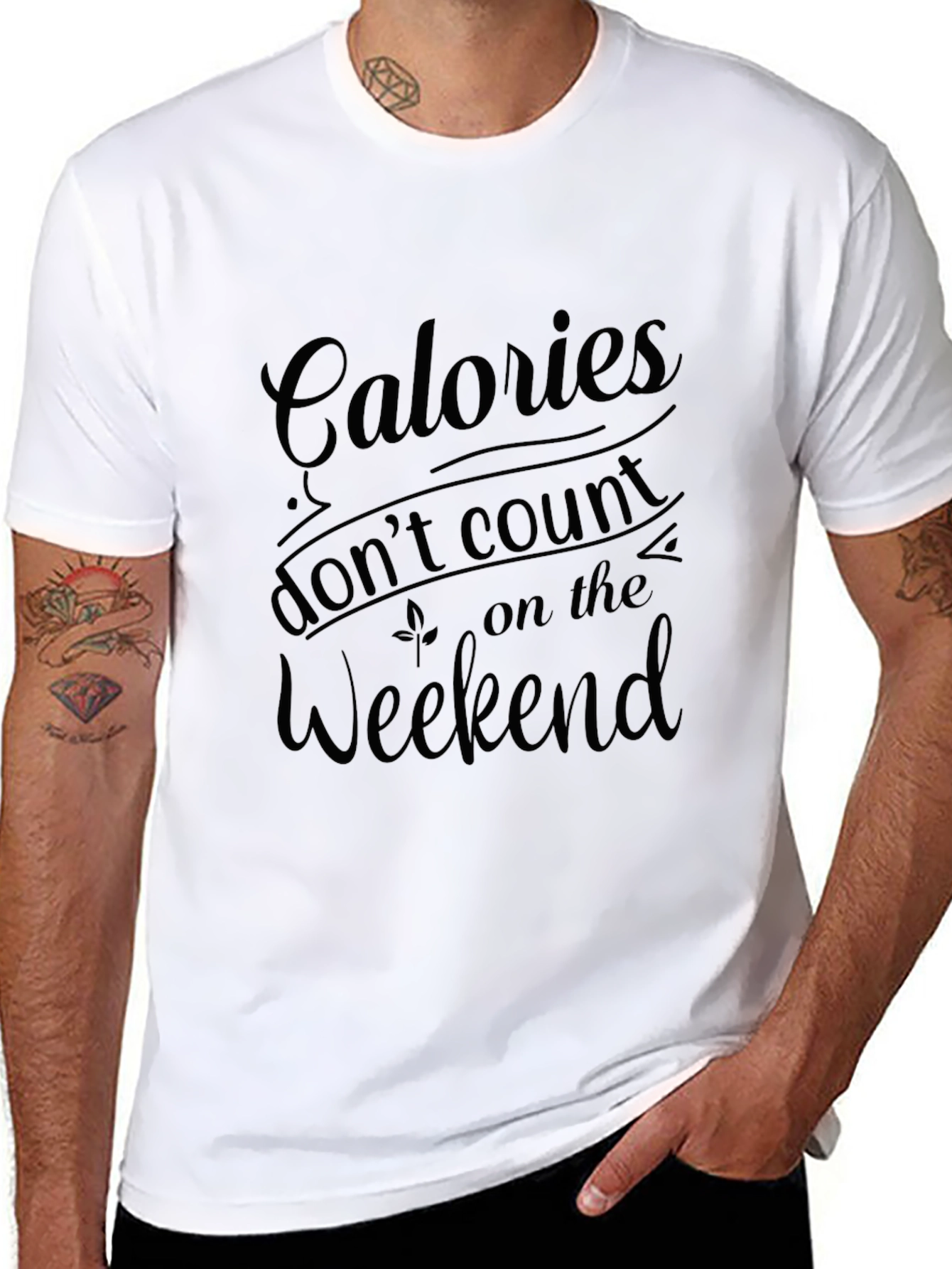 Calories Dont Count Weekend Graphic Tee