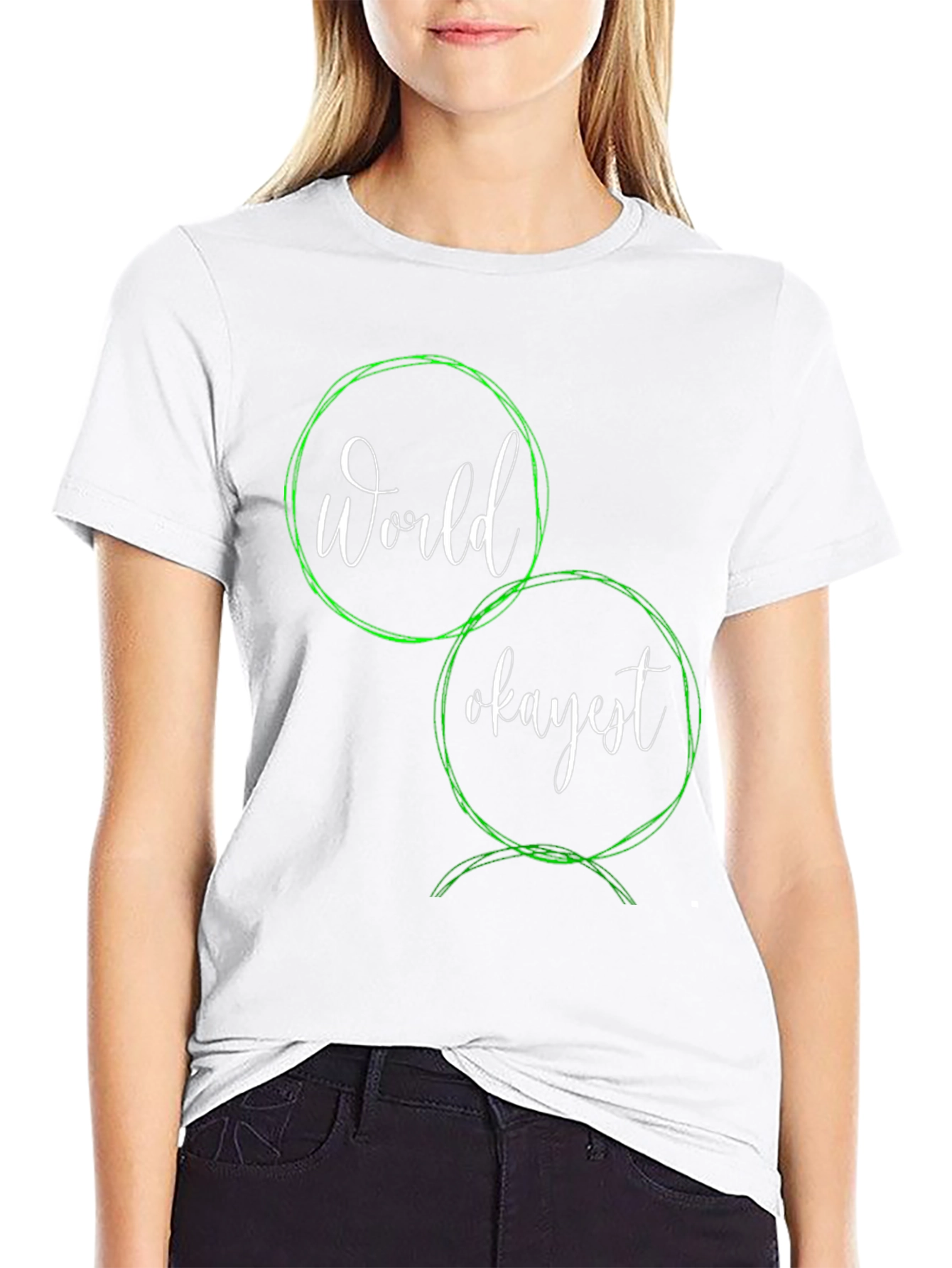 Worlds Okayest T-Shirt - Funny Sarcastic Graphic Tee