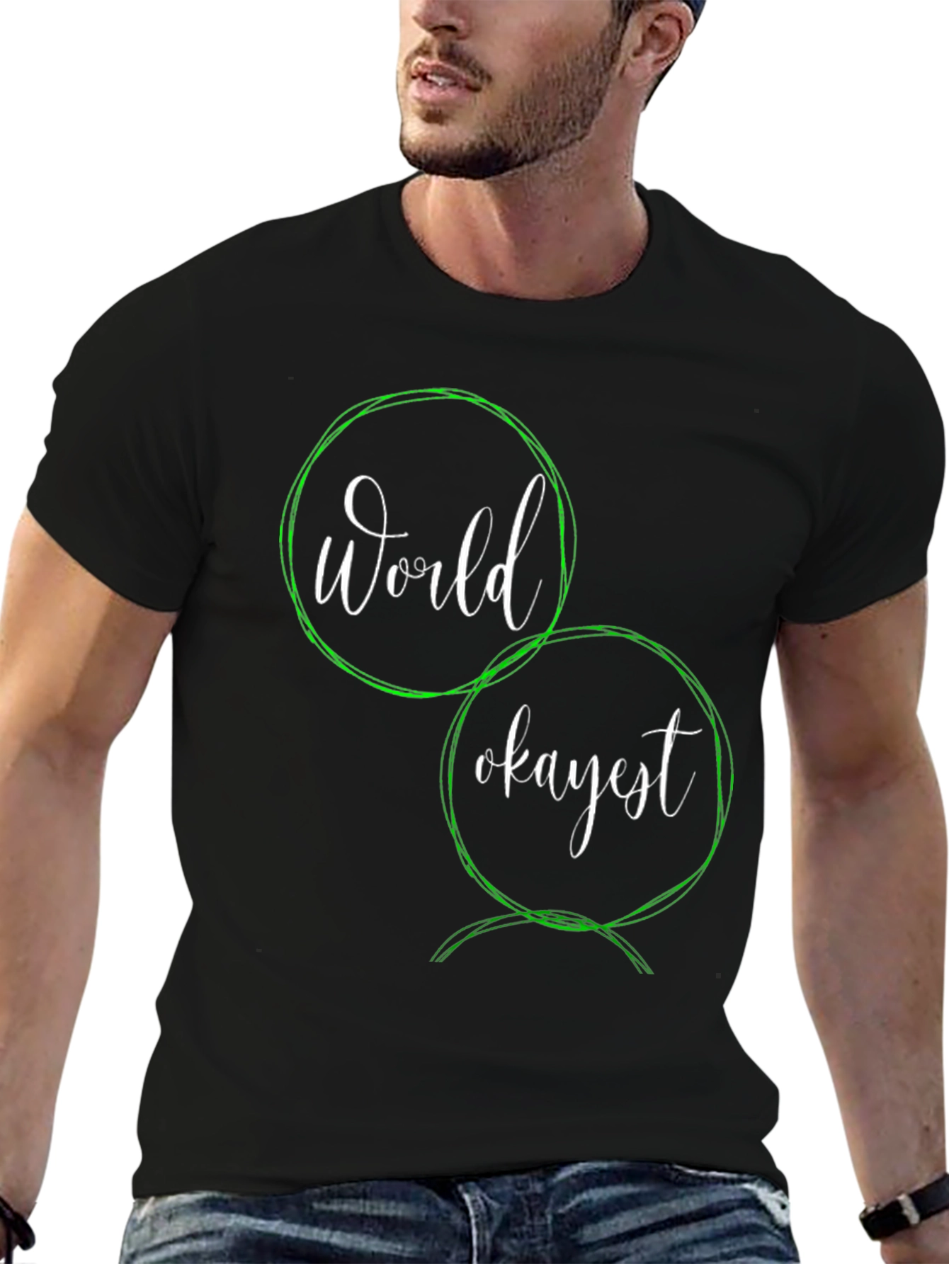 Worlds Okayest T-Shirt - Funny Sarcastic Graphic Tee