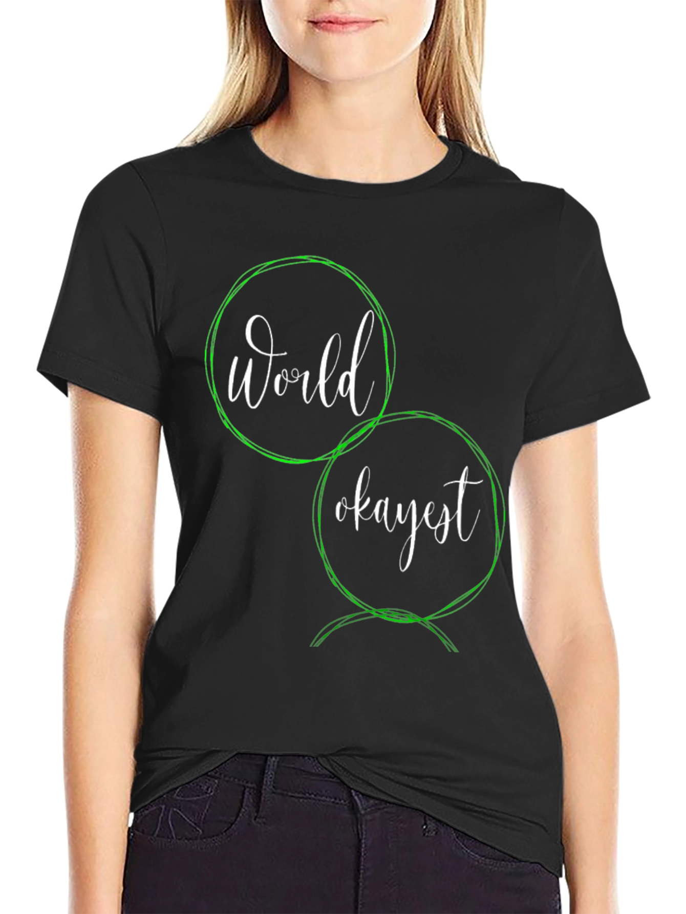 Worlds Okayest T-Shirt - Funny Sarcastic Graphic Tee
