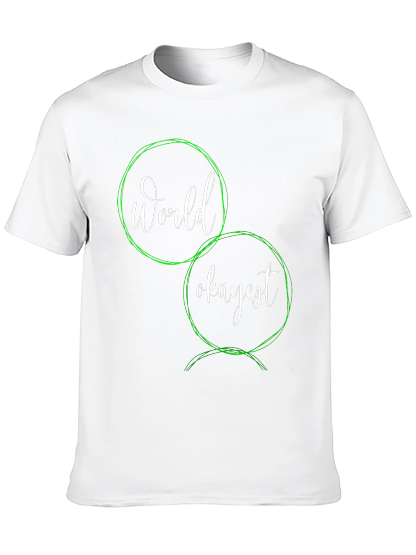 Worlds Okayest T-Shirt - Funny Sarcastic Graphic Tee