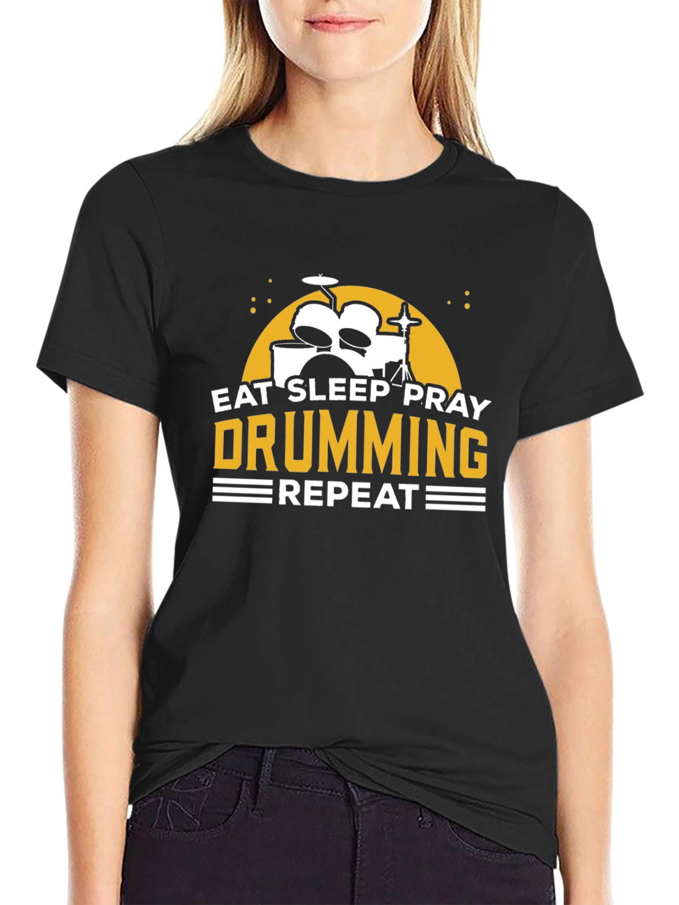 Eat Sleep Pray Drumming T-Shirt - Musician Tee