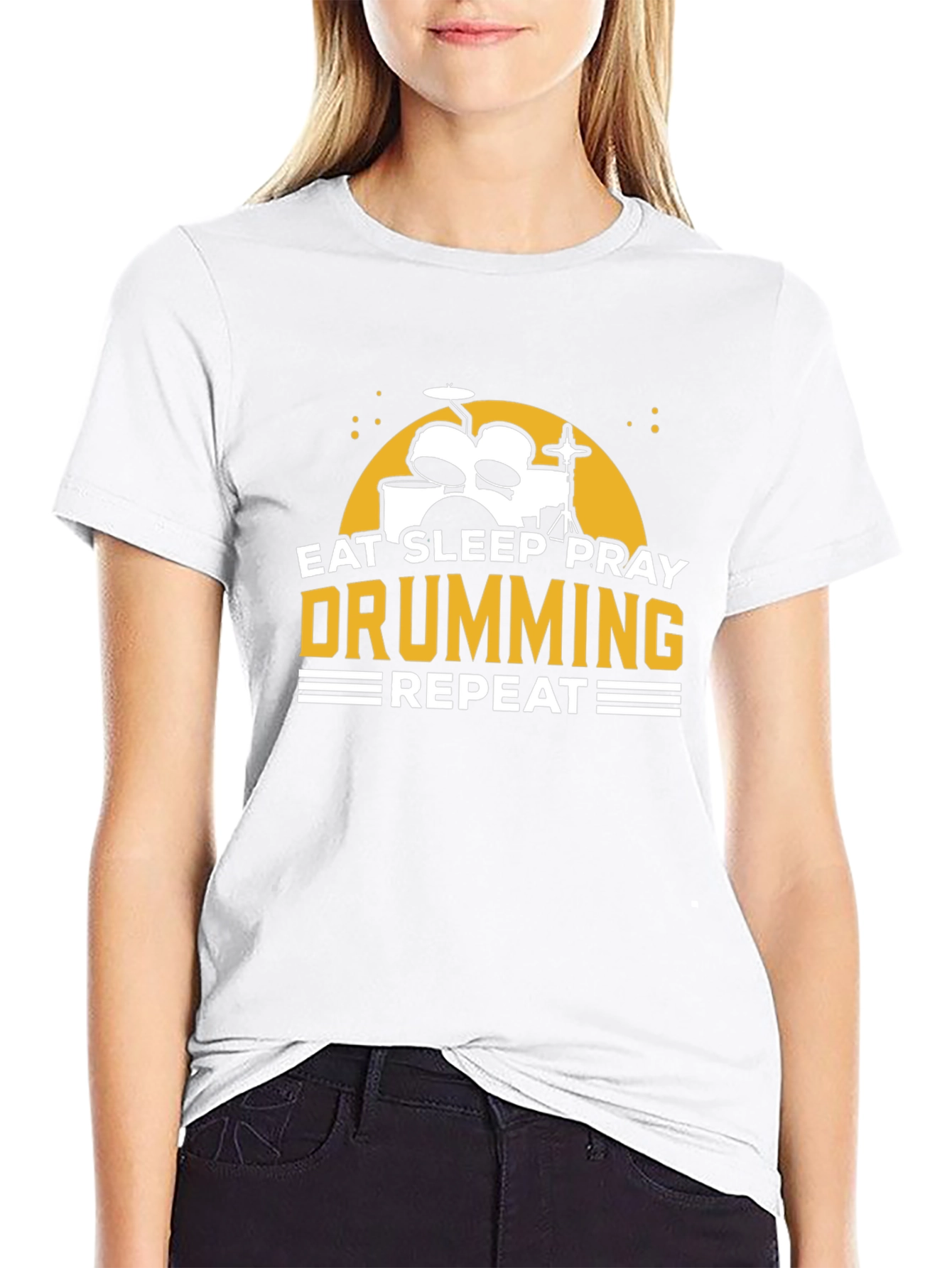 Eat Sleep Pray Drumming T-Shirt - Musician Tee