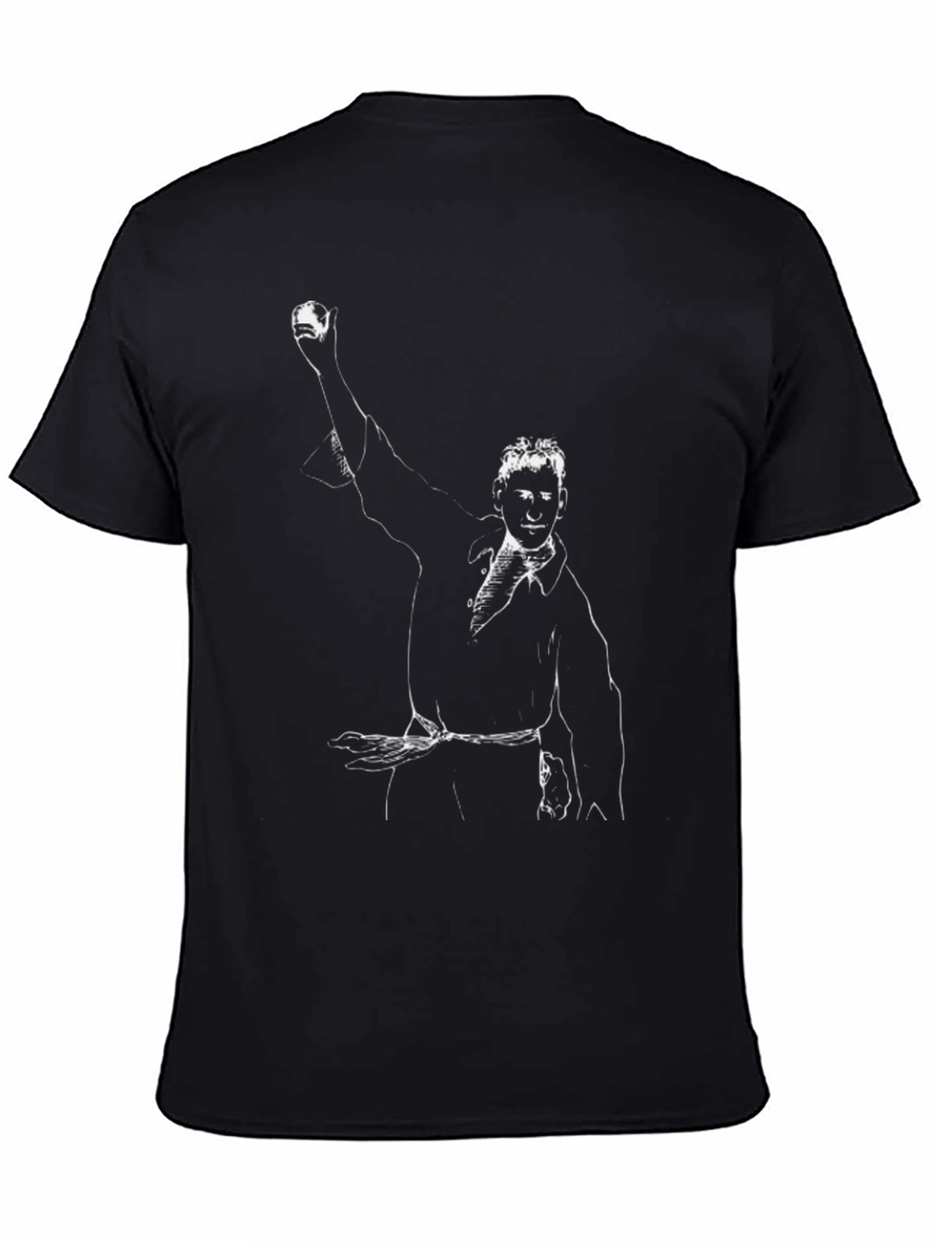 Sketchy Figure Black T-Shirt