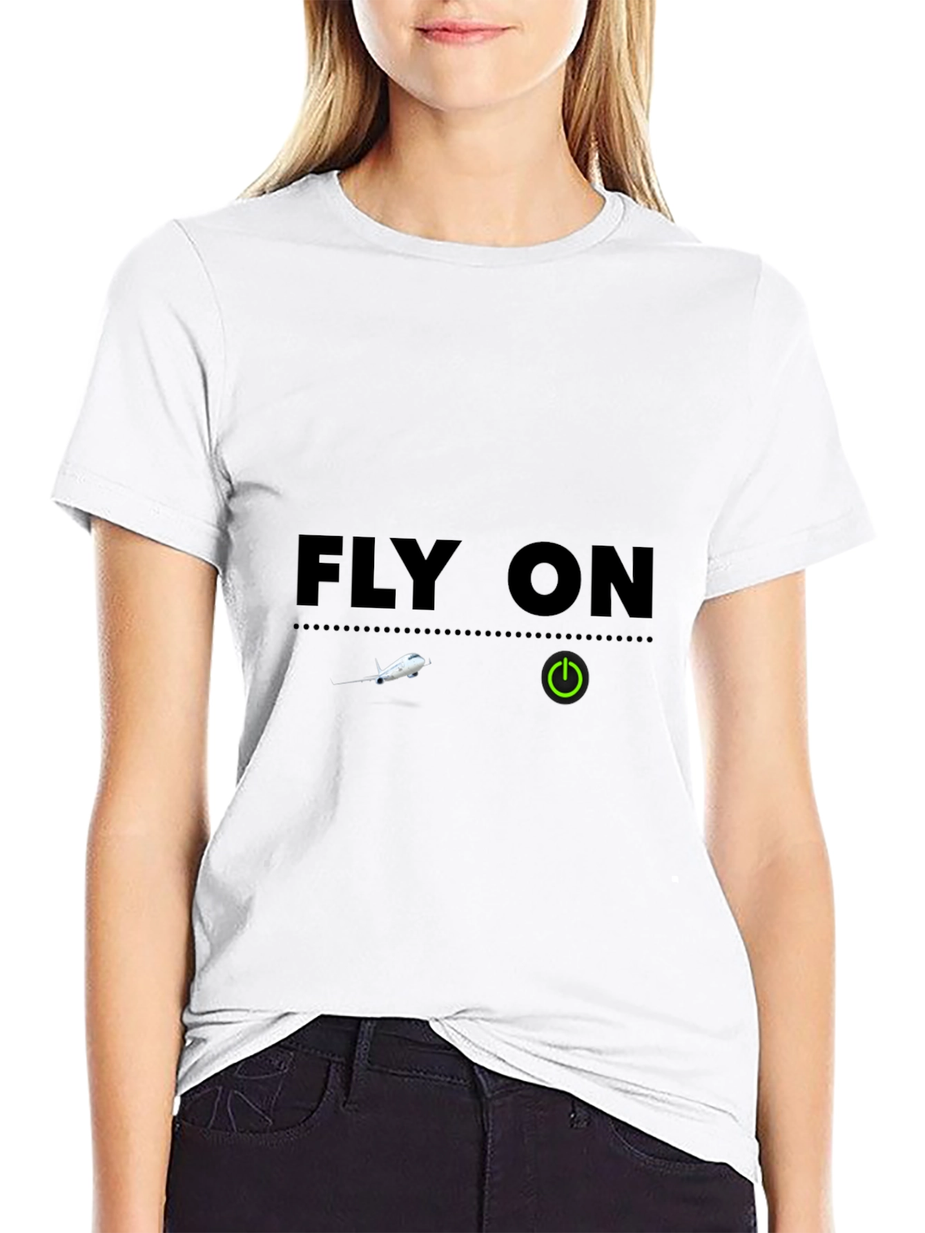 Fly On T-Shirt - Aviation Inspired Graphic Tee