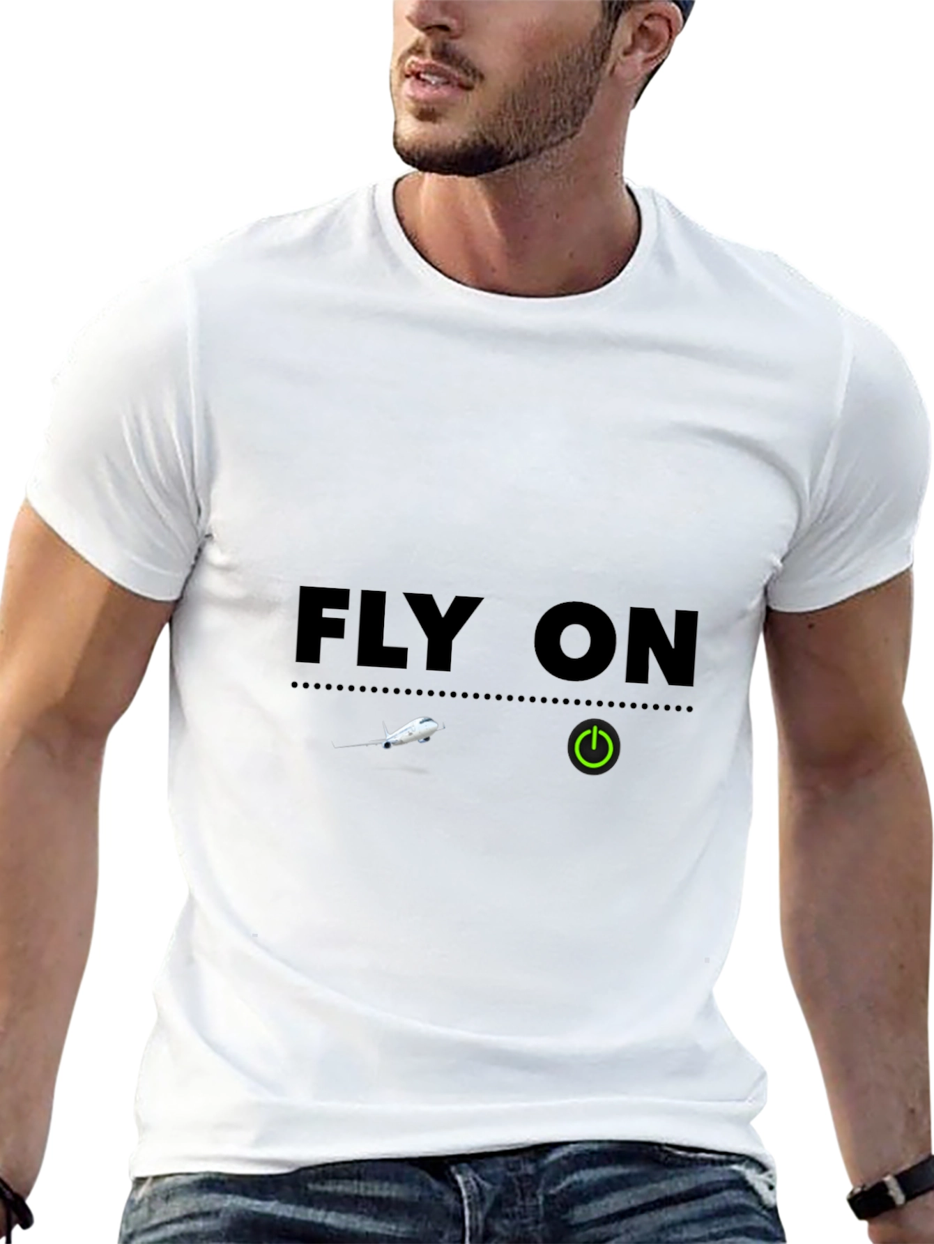 Fly On T-Shirt - Aviation Inspired Graphic Tee