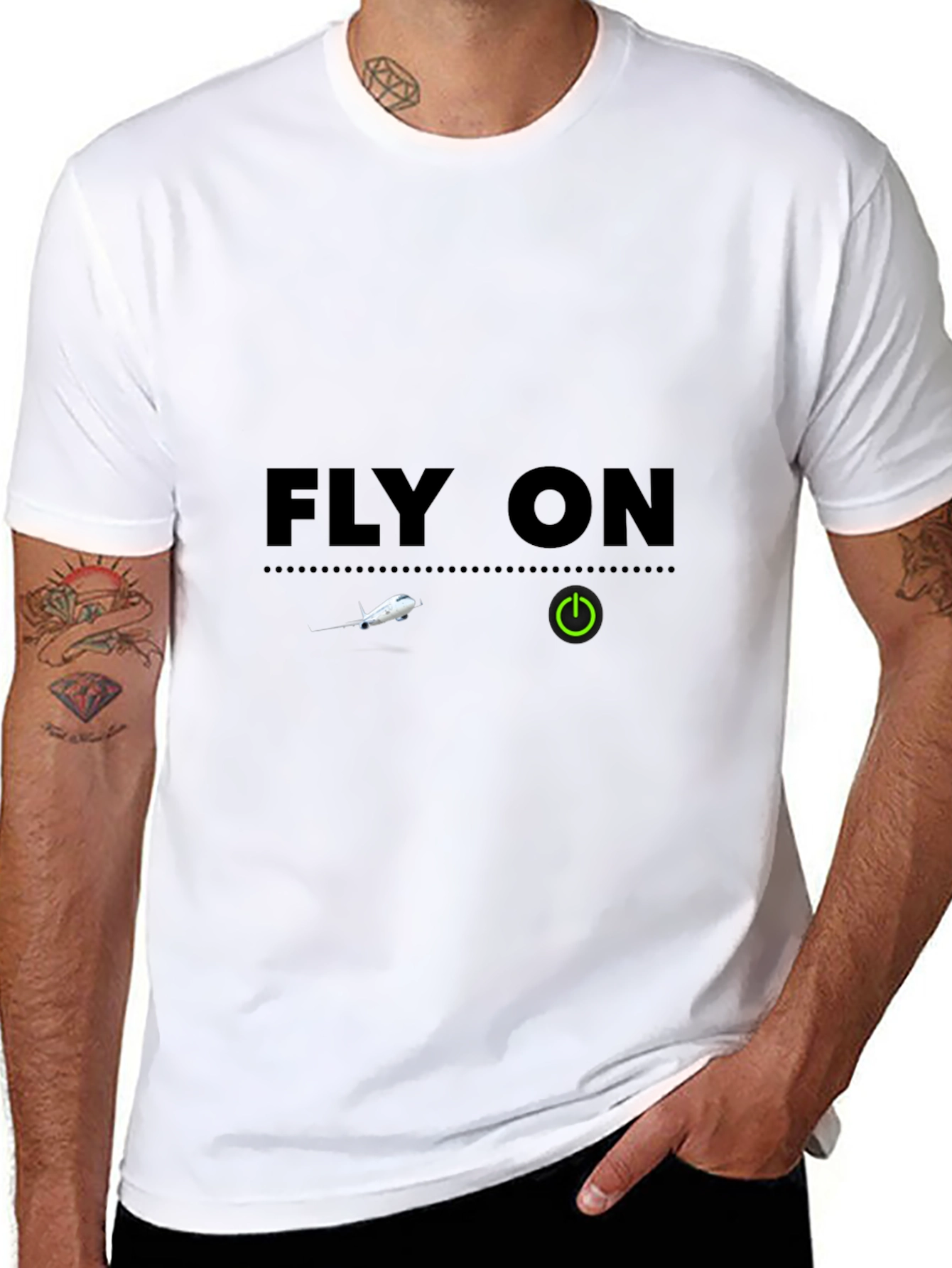Fly On T-Shirt - Aviation Inspired Graphic Tee