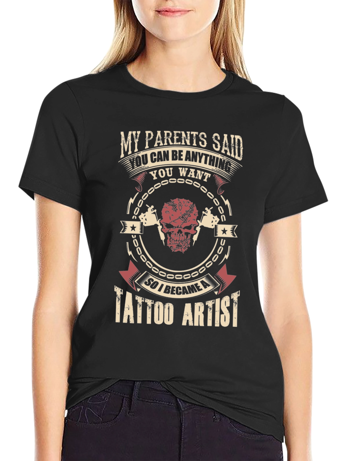 Tattoo Artist Graphic Tee - My Parents Said T-Shirt