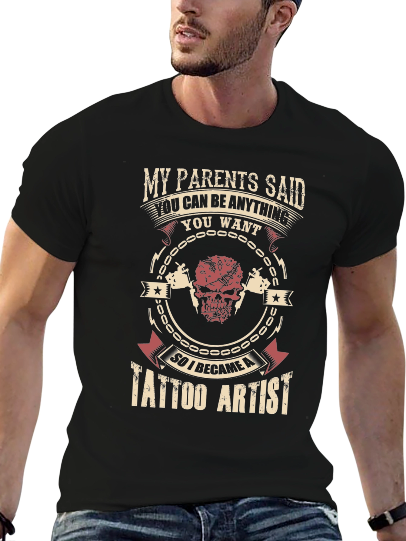 Tattoo Artist Graphic Tee - My Parents Said T-Shirt