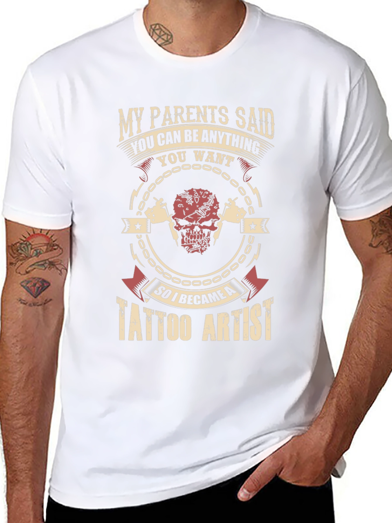 Tattoo Artist Graphic Tee - My Parents Said T-Shirt