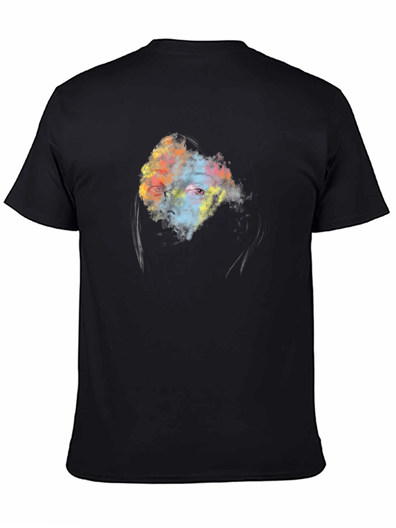 Abstract Eye Graphic Black T-Shirt