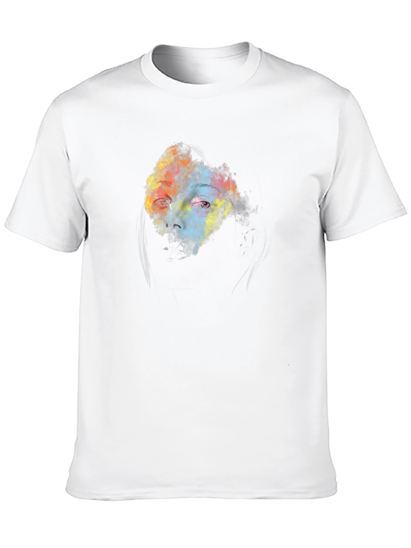 Abstract Eye Graphic Black T-Shirt