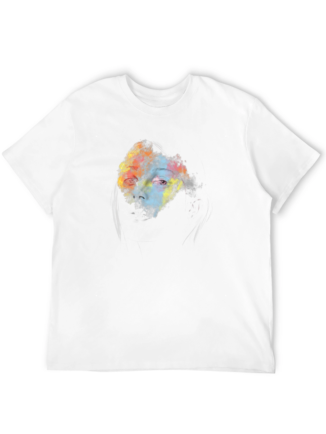 Abstract Eye Graphic Black T-Shirt