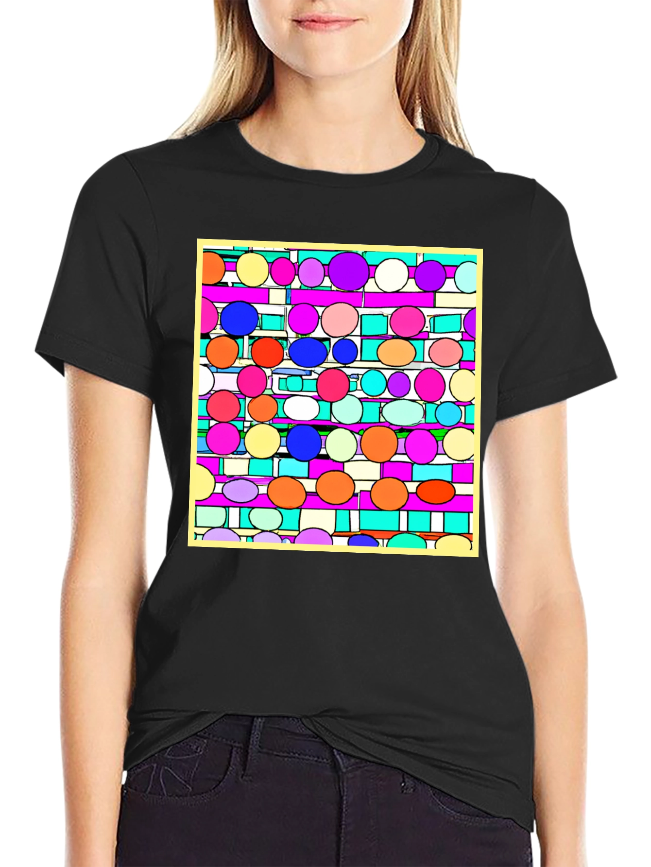 Abstract Circle Pattern Tee