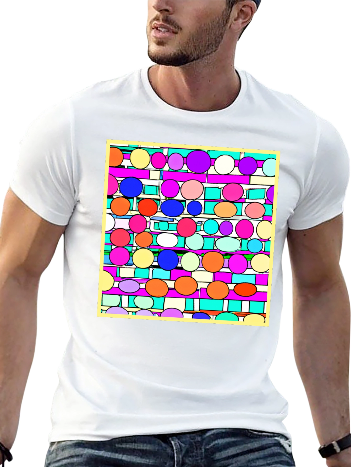 Abstract Circle Pattern Tee