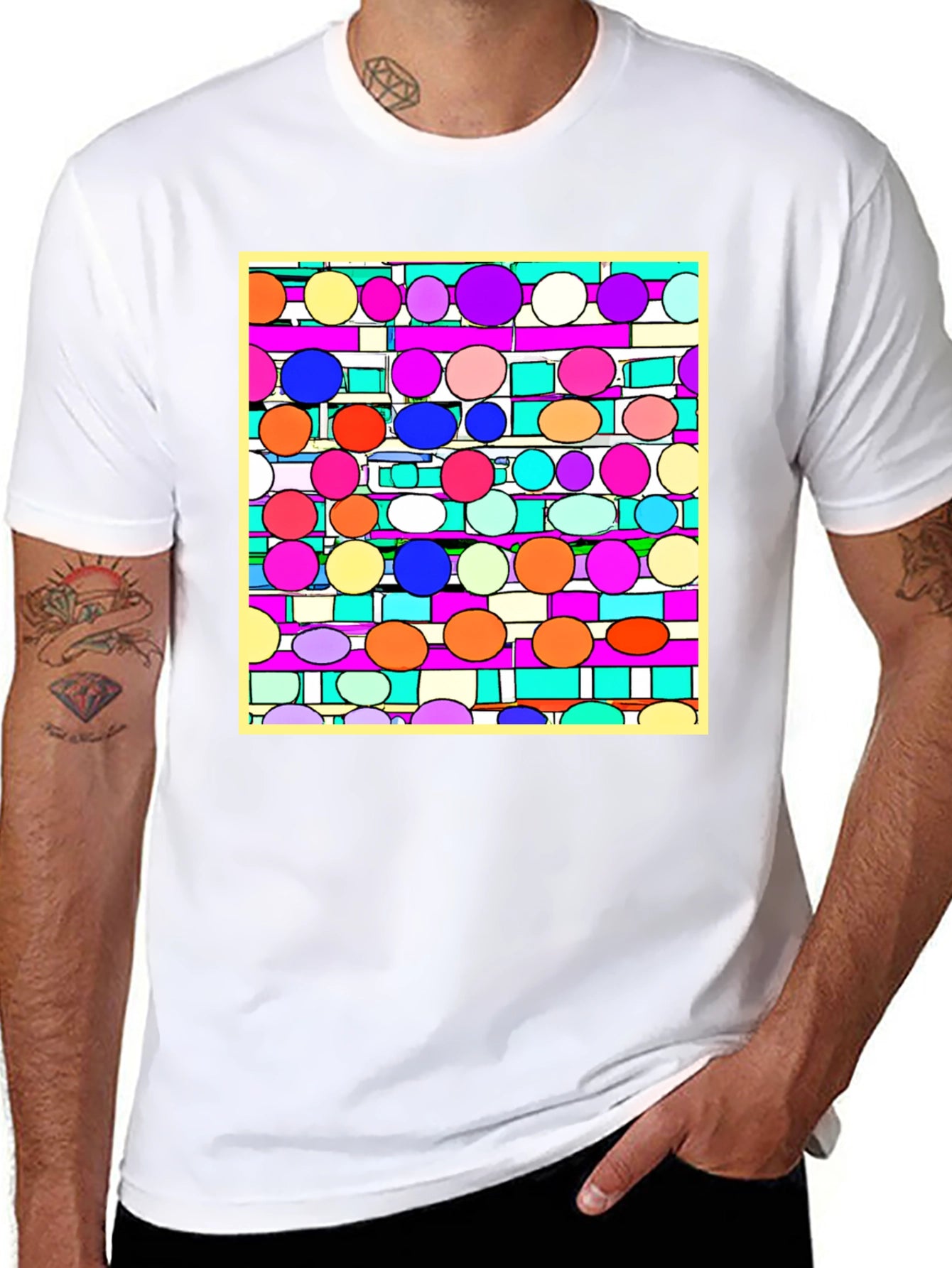 Abstract Circle Pattern Tee