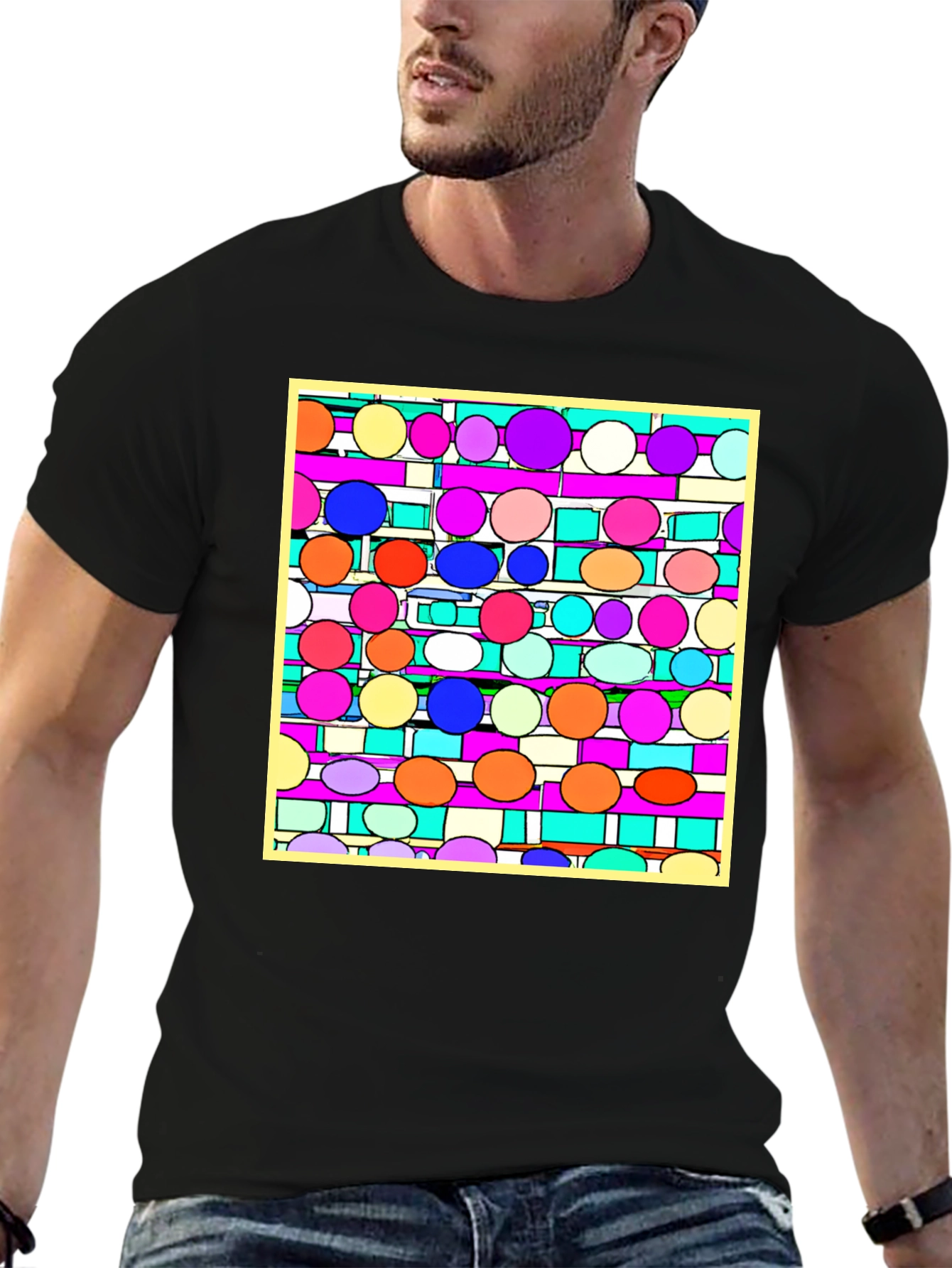 Abstract Circle Pattern Tee