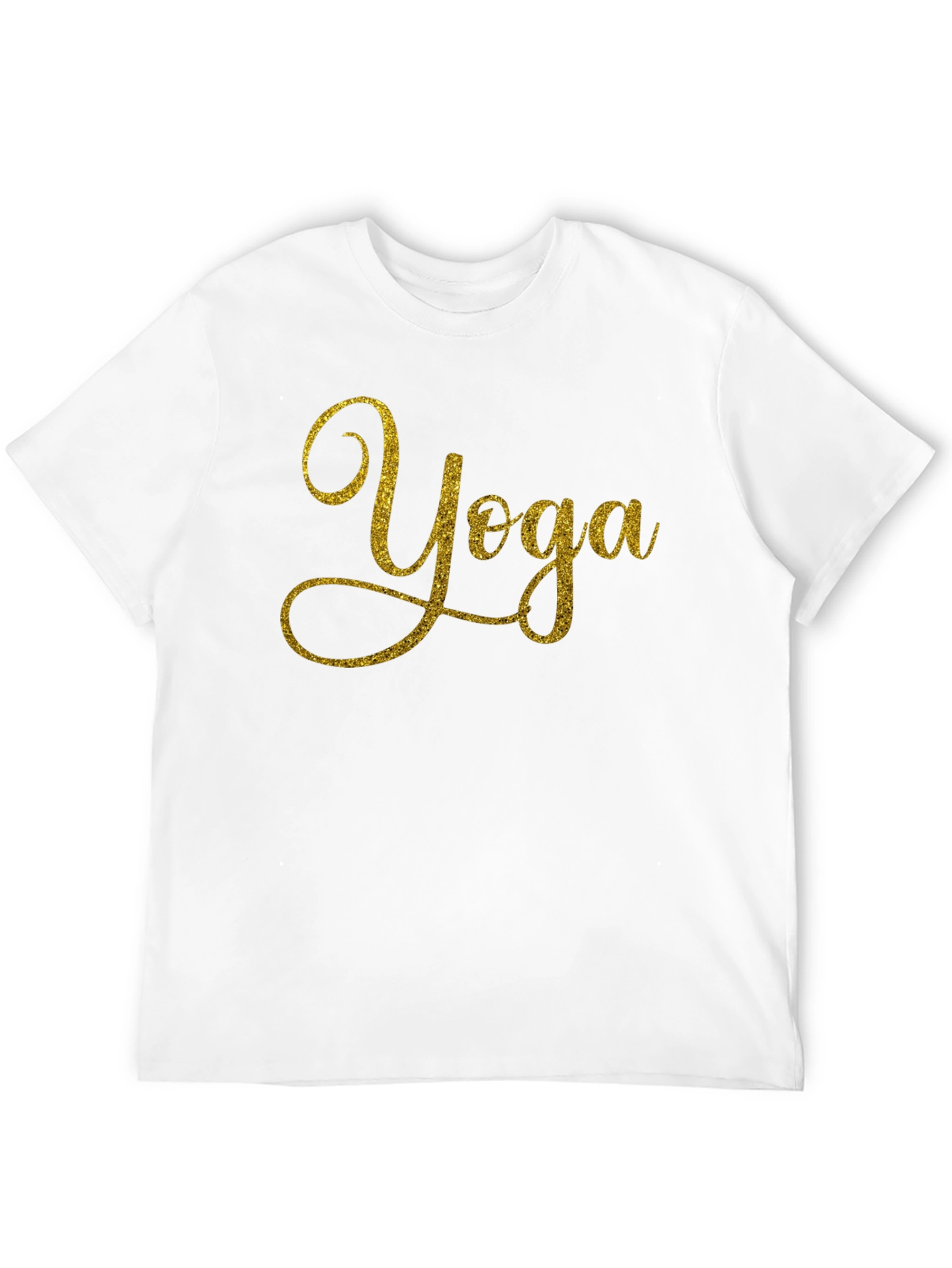 Yoga Sparkle Graphic Black T-Shirt