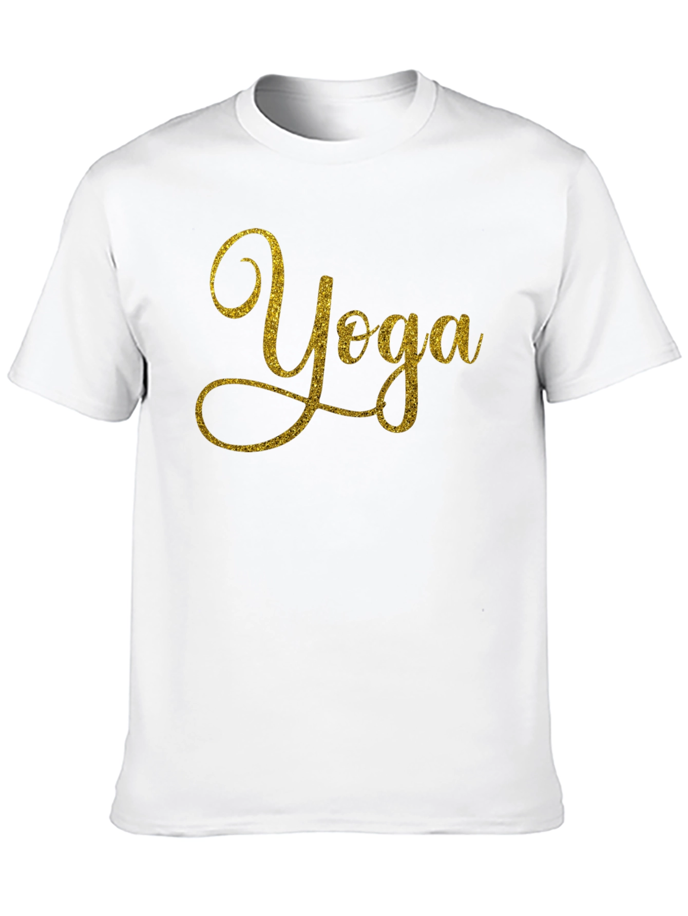 Yoga Sparkle Graphic Black T-Shirt