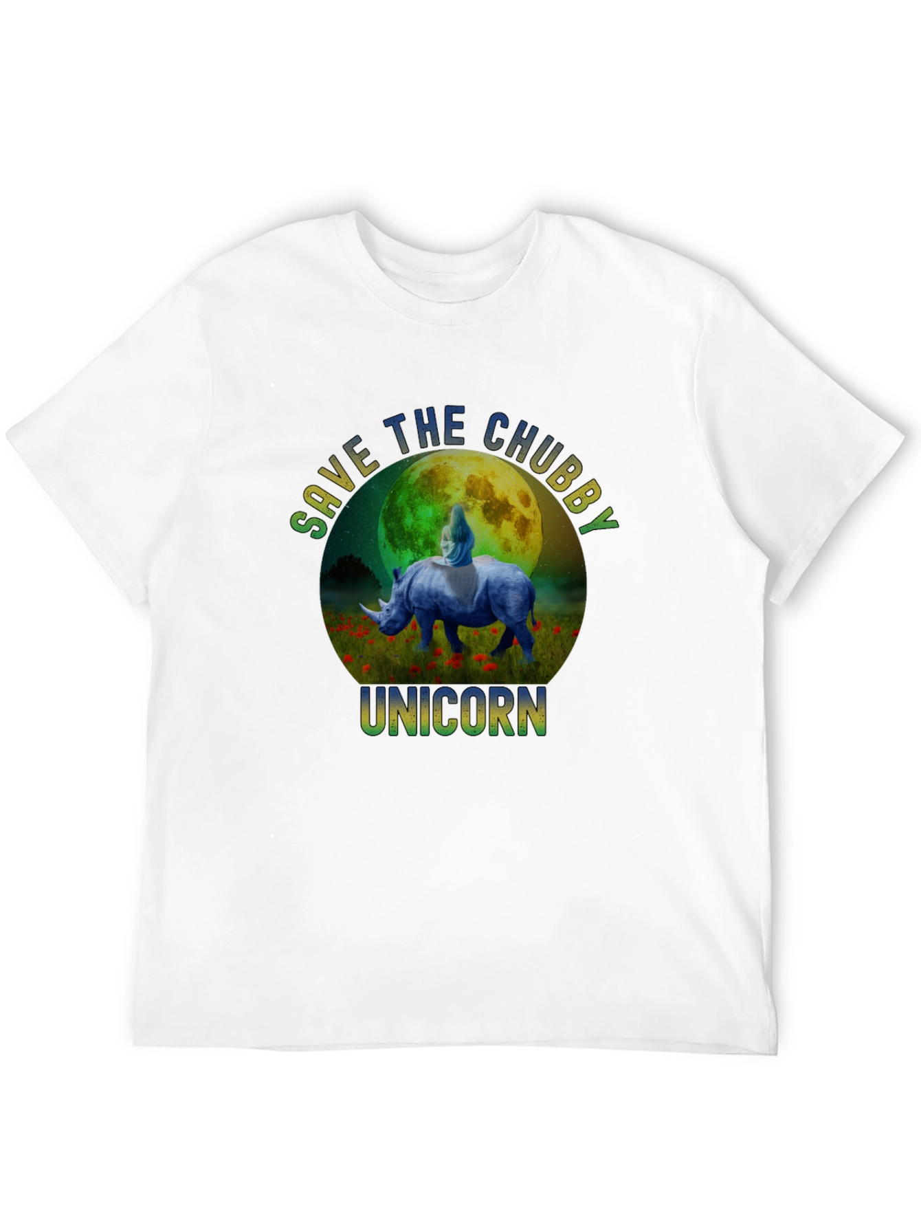Save The Chubby Unicorn Graphic T-Shirt