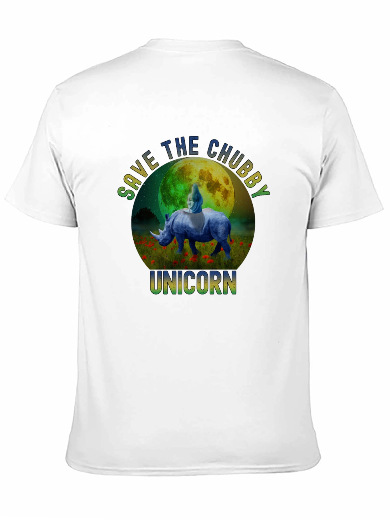 Save The Chubby Unicorn Graphic T-Shirt