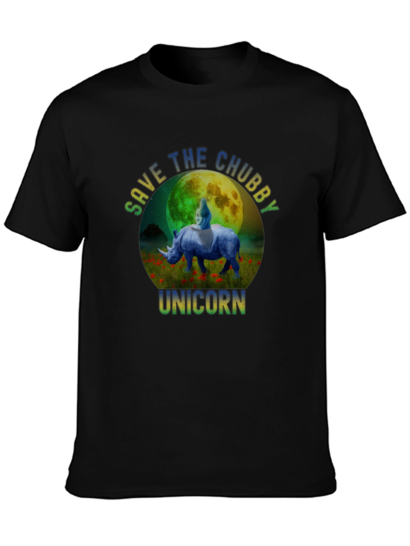Save The Chubby Unicorn Graphic T-Shirt