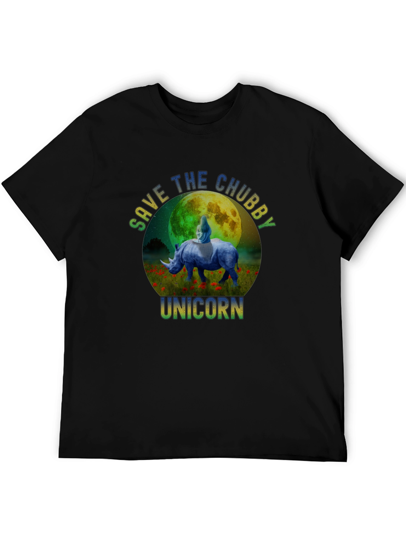 Save The Chubby Unicorn Graphic T-Shirt