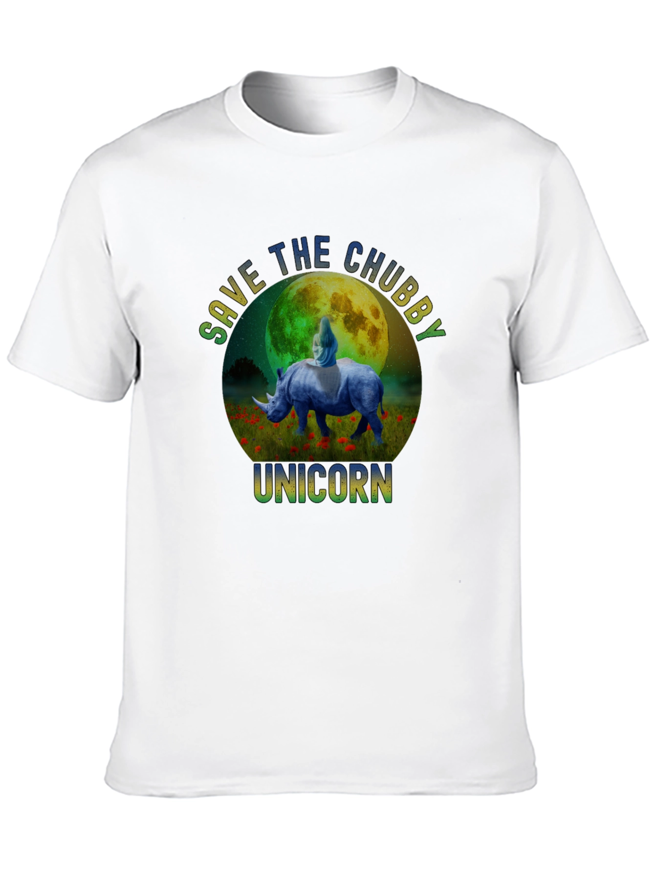 Save The Chubby Unicorn Graphic T-Shirt