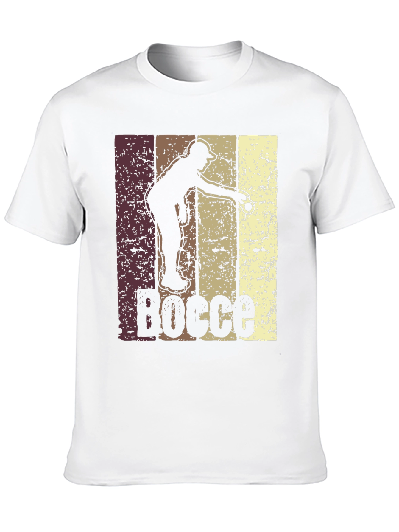 Retro Bocce Ball Player Graphic T-Shirt