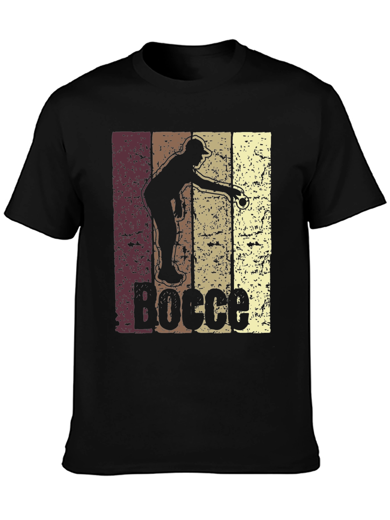 Retro Bocce Ball Player Graphic T-Shirt