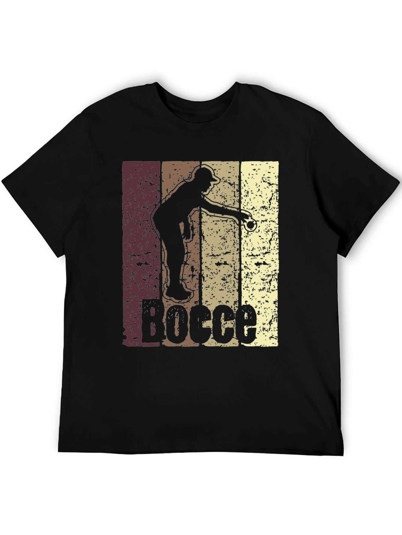 Retro Bocce Ball Player Graphic T-Shirt