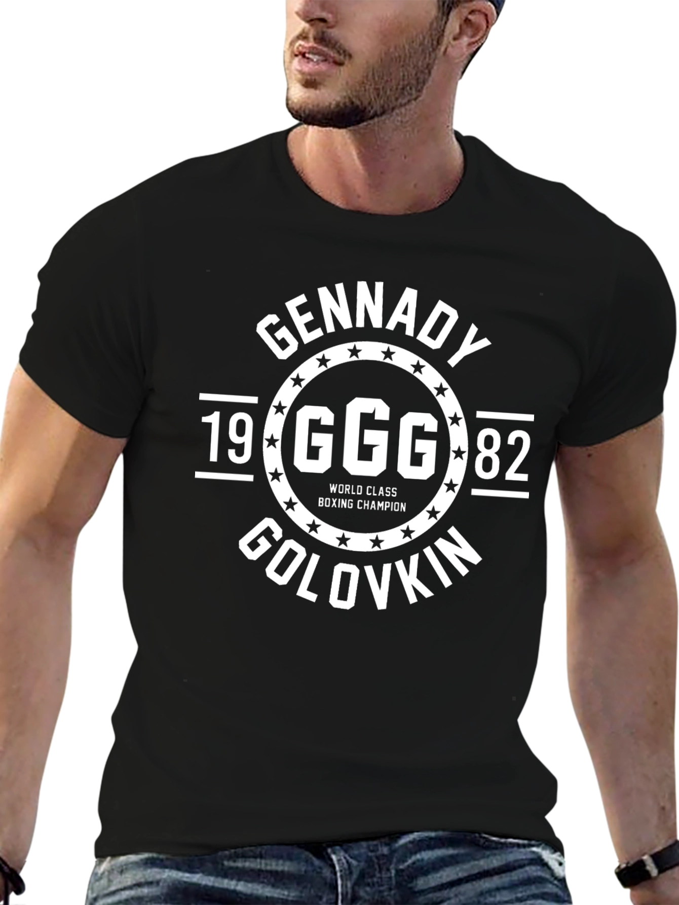 Gennady Golovkin GGG Boxing Champion Black T-Shirt