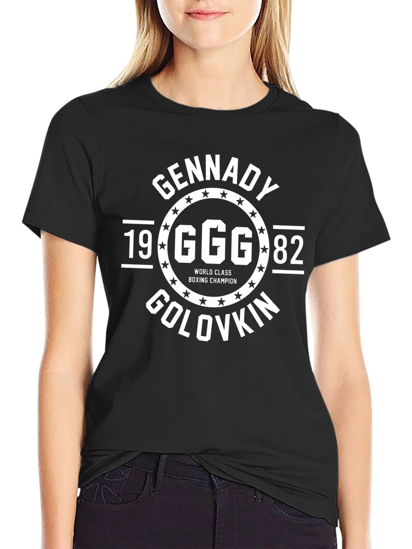 Gennady Golovkin GGG Boxing Champion Black T-Shirt