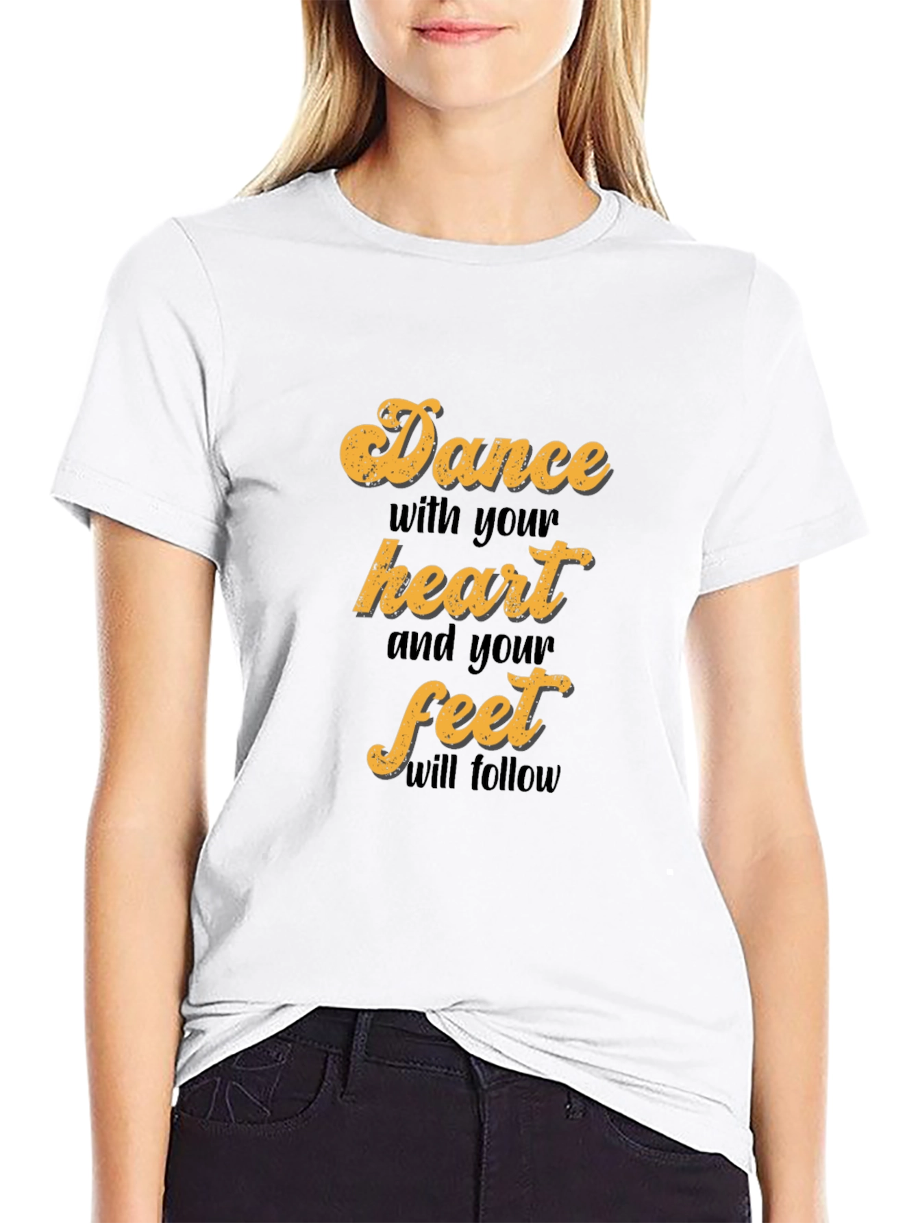 Dance with Your Heart T-Shirt - Stylish Graphic Tee