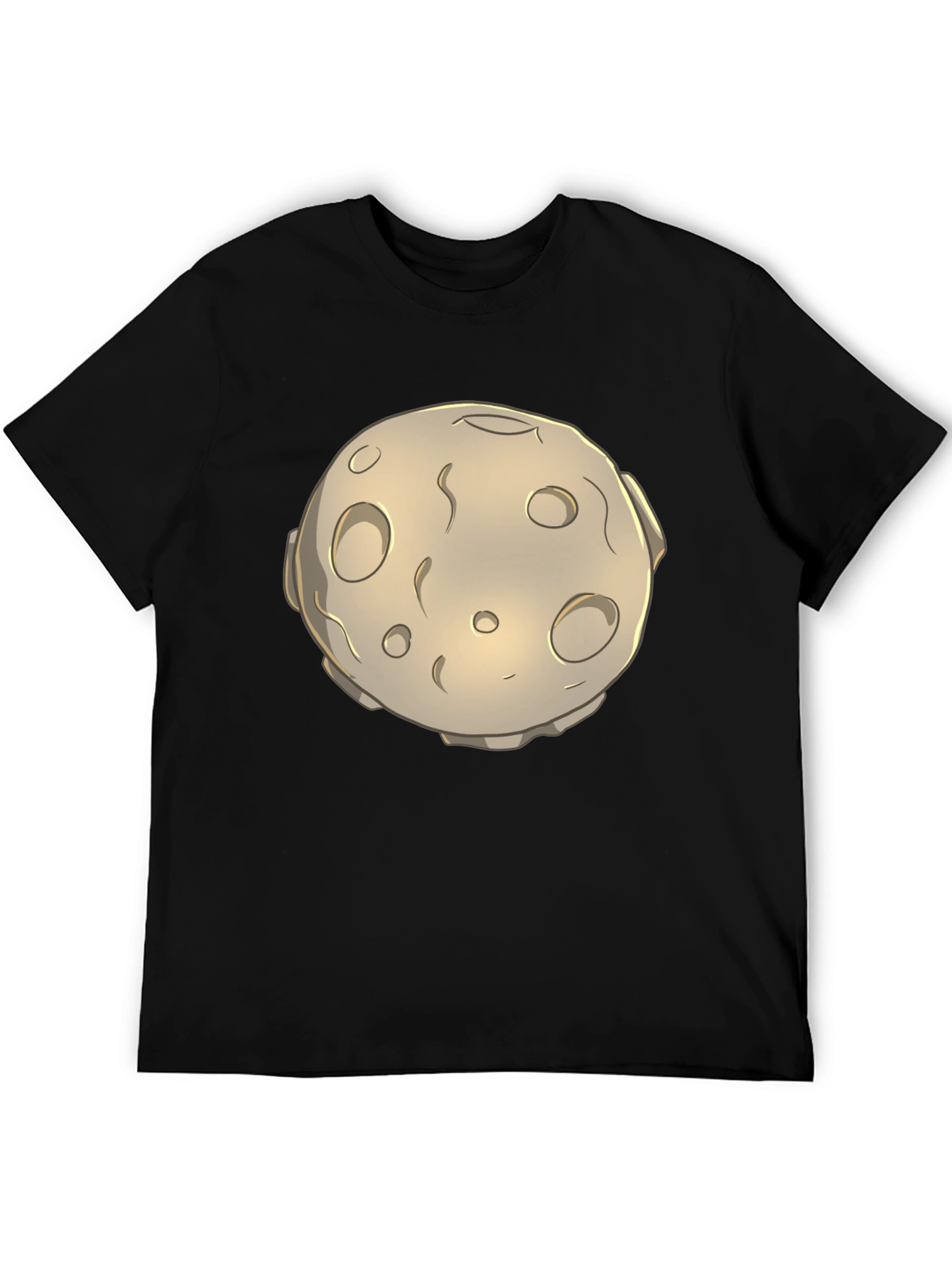 Moon Graphic Black T-Shirt - Unique Design