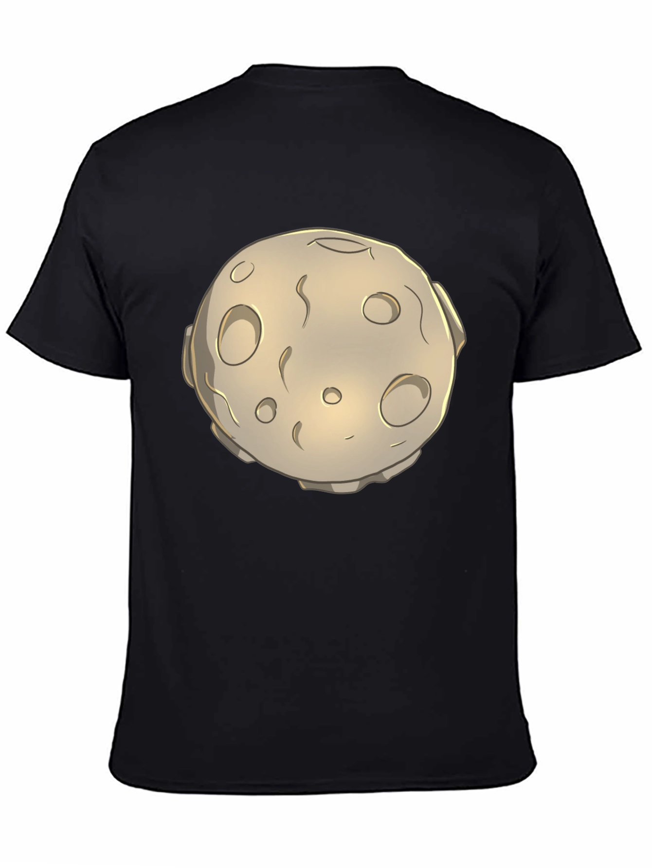 Moon Graphic Black T-Shirt - Unique Design