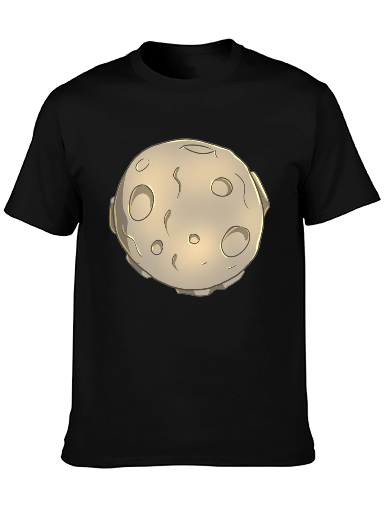 Moon Graphic Black T-Shirt - Unique Design