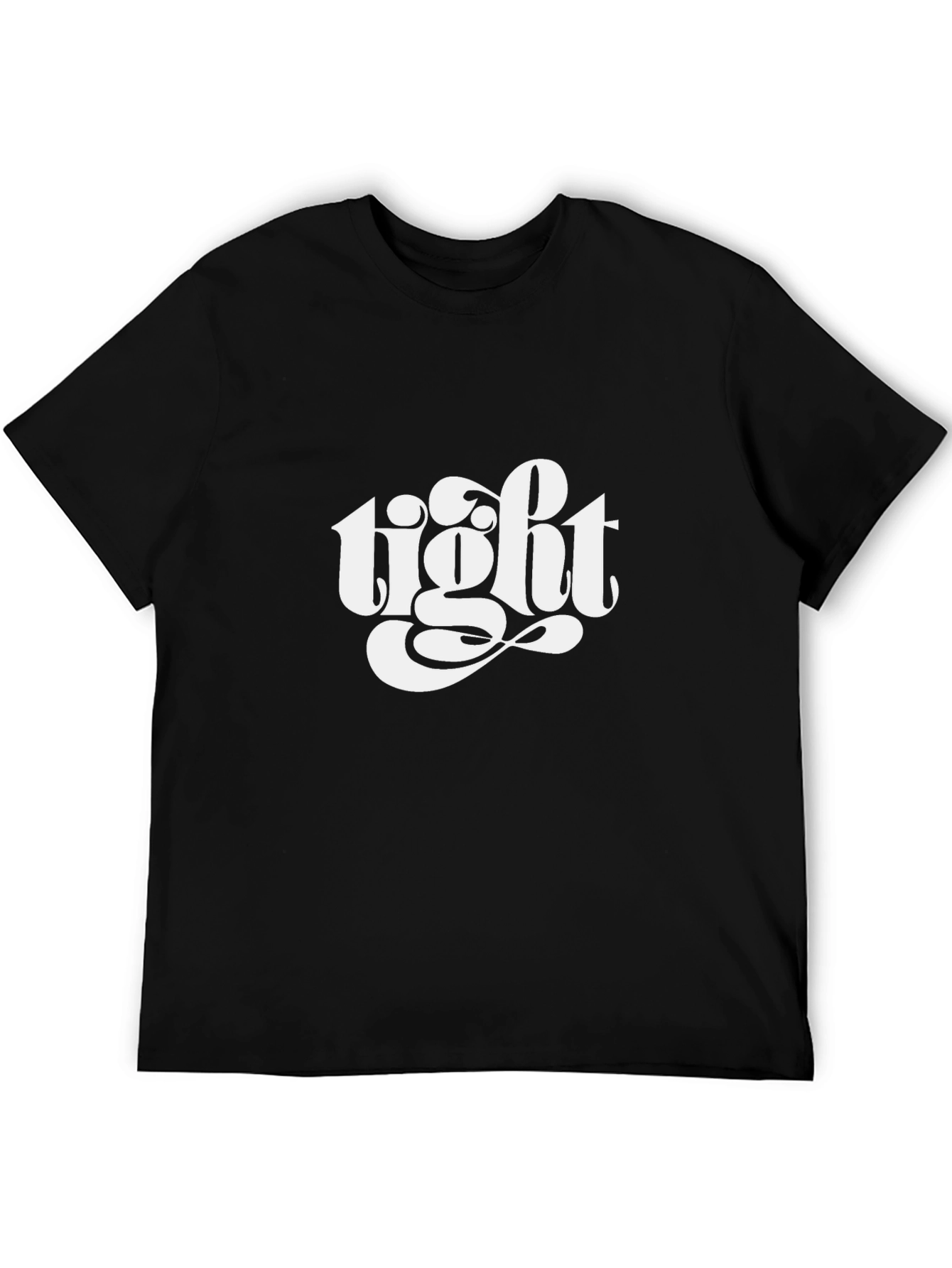 Tight Graphic Tee - Classic Black Cotton T-Shirt