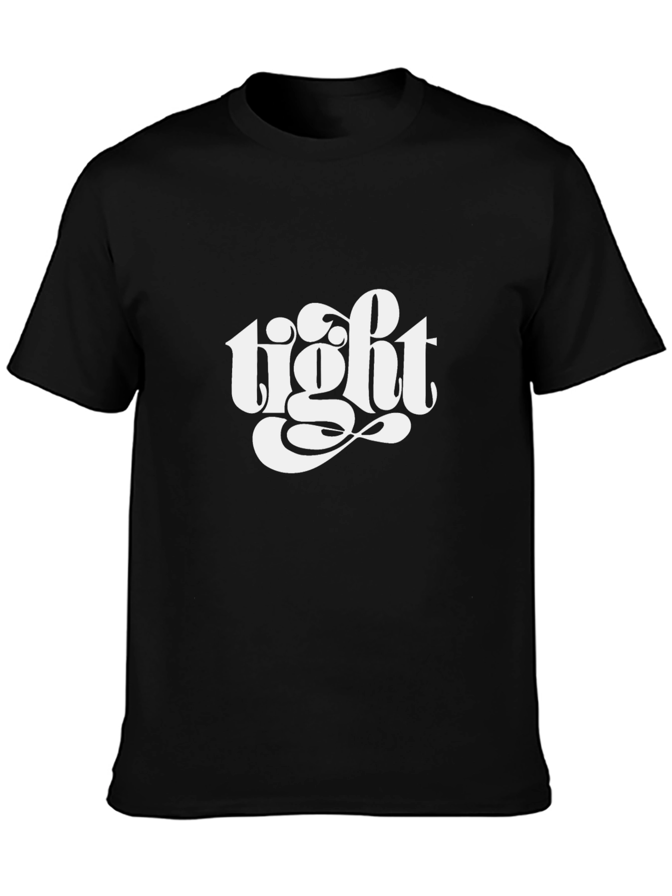 Tight Graphic Tee - Classic Black Cotton T-Shirt