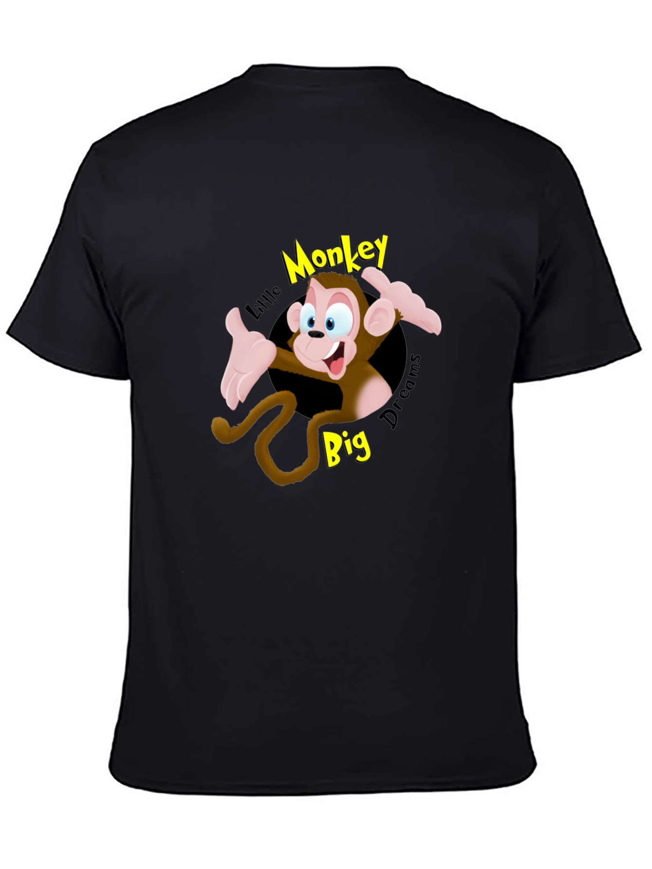 Cartoon Monkey Graphic T-Shirt
