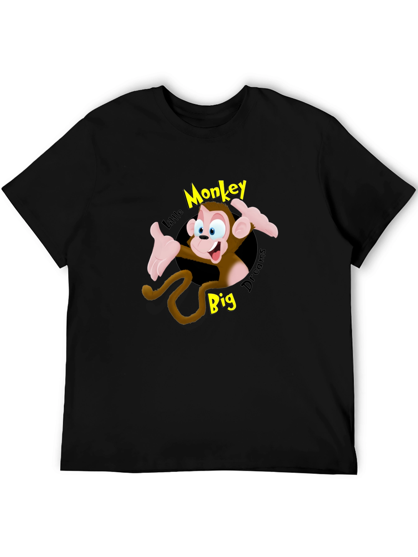 Cartoon Monkey Graphic T-Shirt