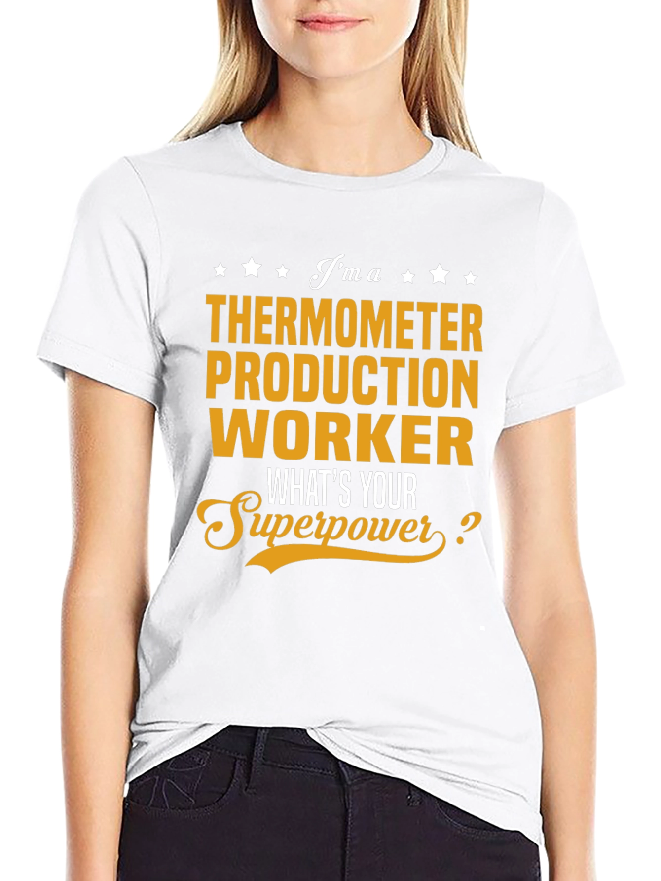 Thermometer Production Worker Superpower T-Shirt