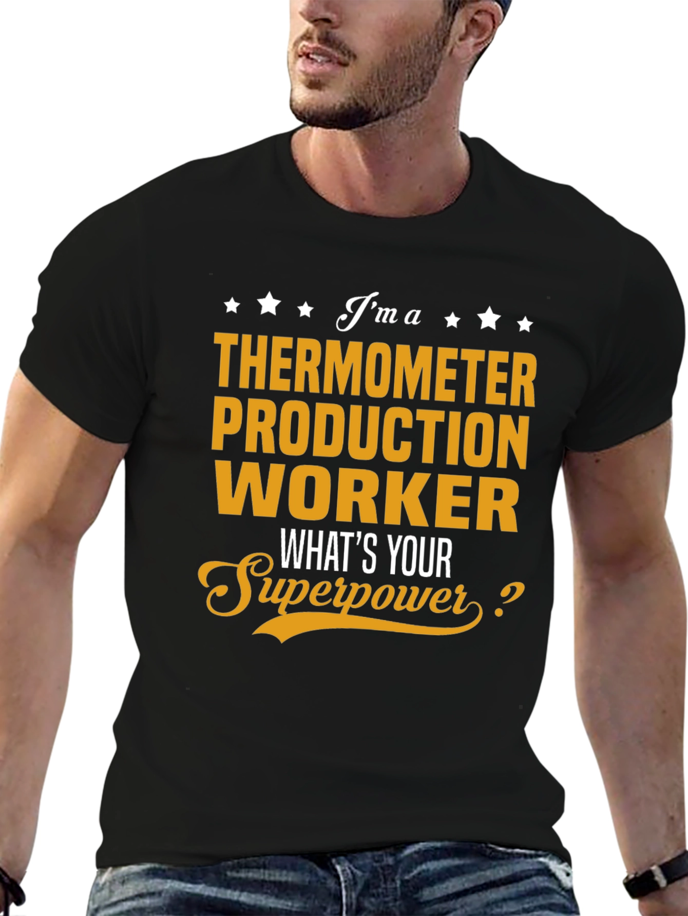 Thermometer Production Worker Superpower T-Shirt