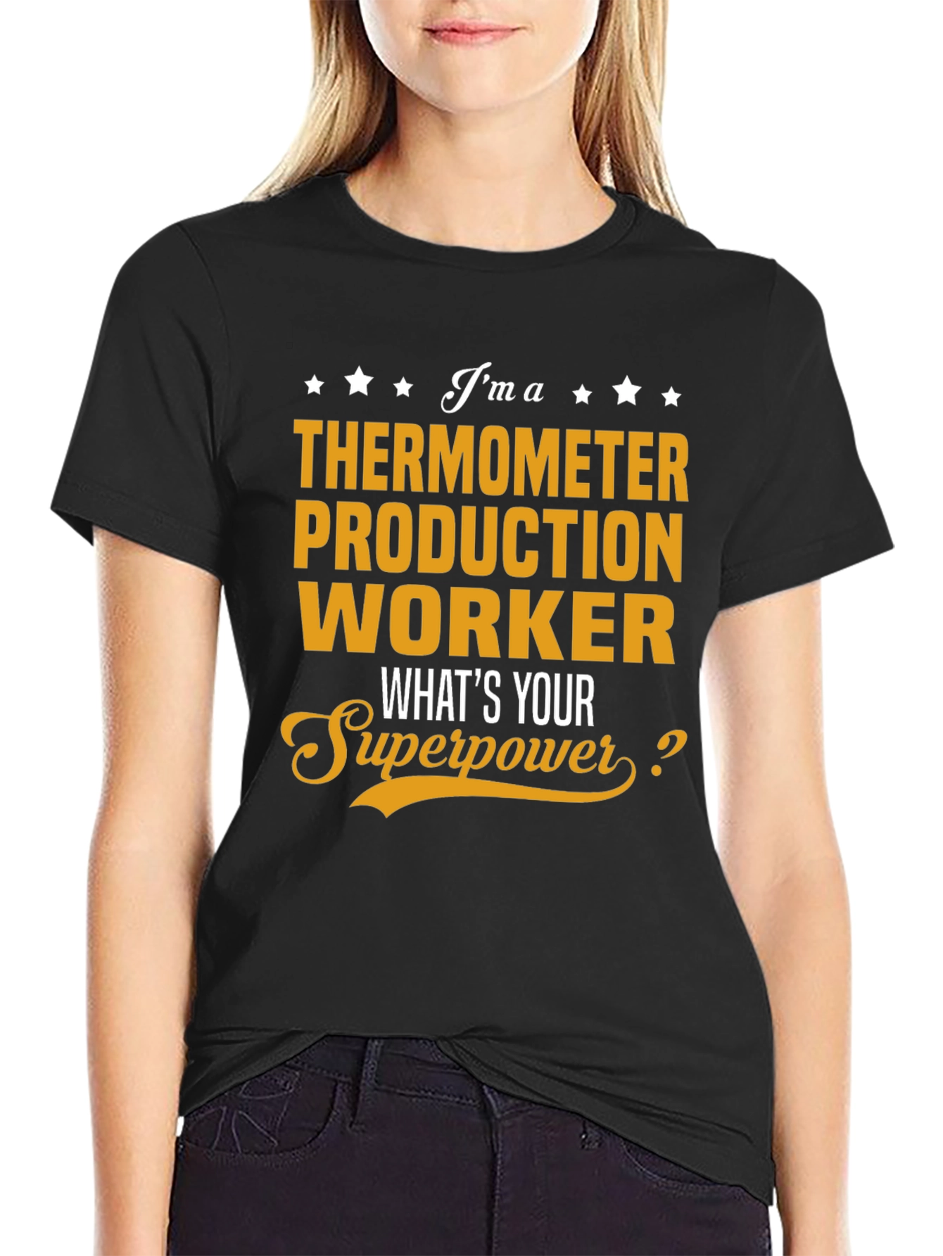Thermometer Production Worker Superpower T-Shirt
