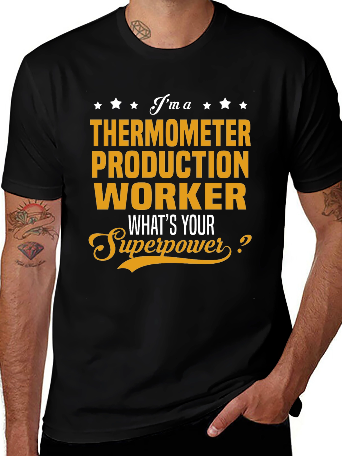 Thermometer Production Worker Superpower T-Shirt