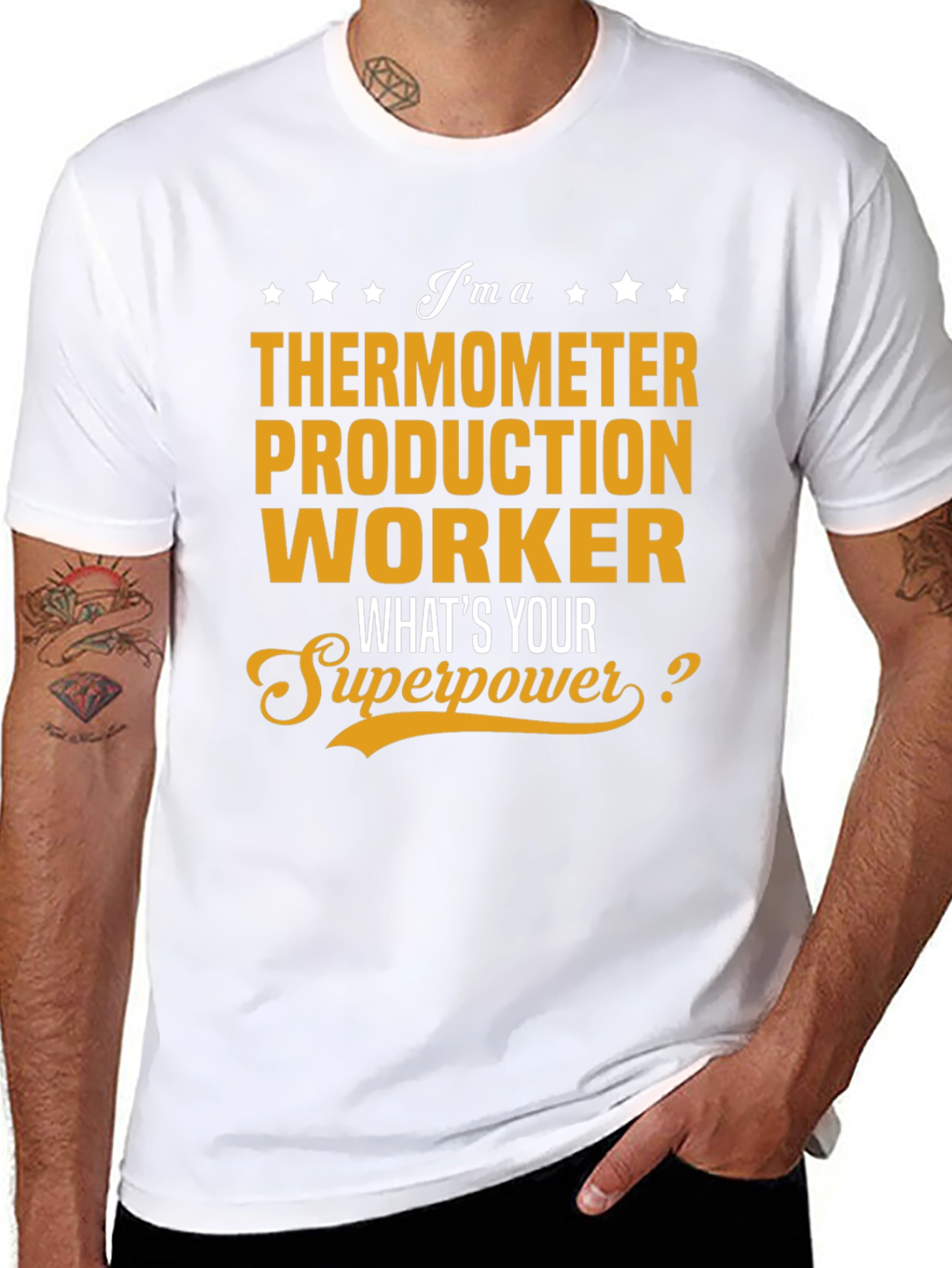 Thermometer Production Worker Superpower T-Shirt