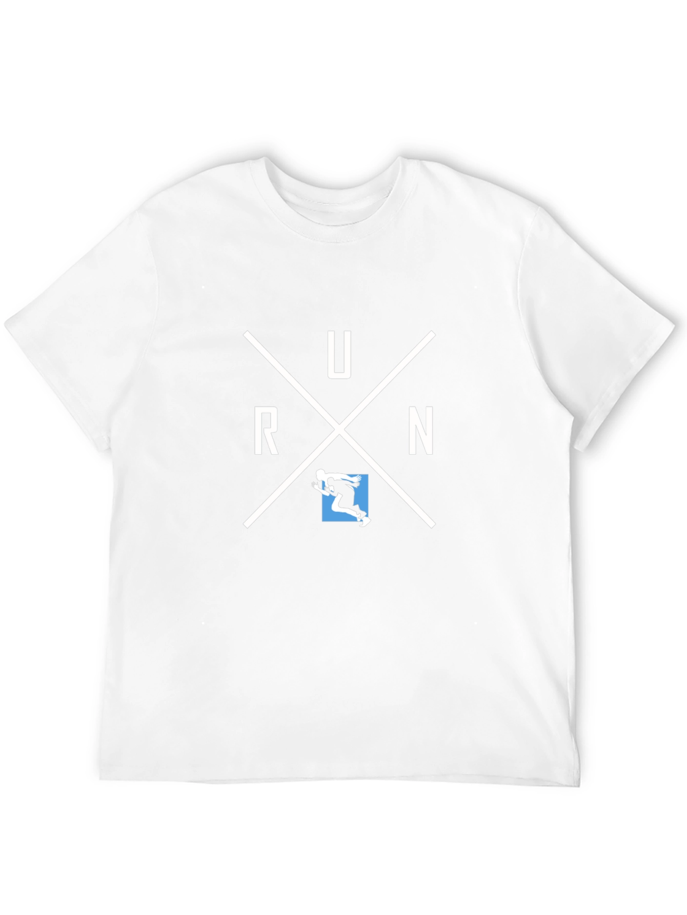Run Graphic Black T-Shirt for Athletes