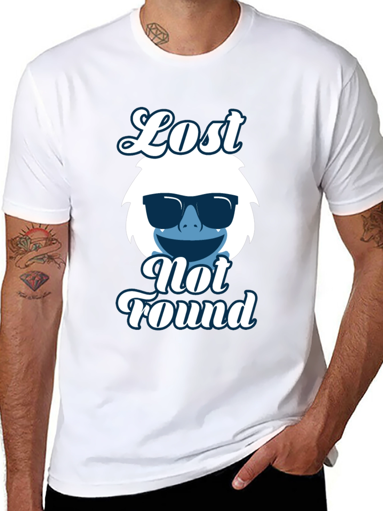 Lost Not Found Yeti Graphic Tee - Black