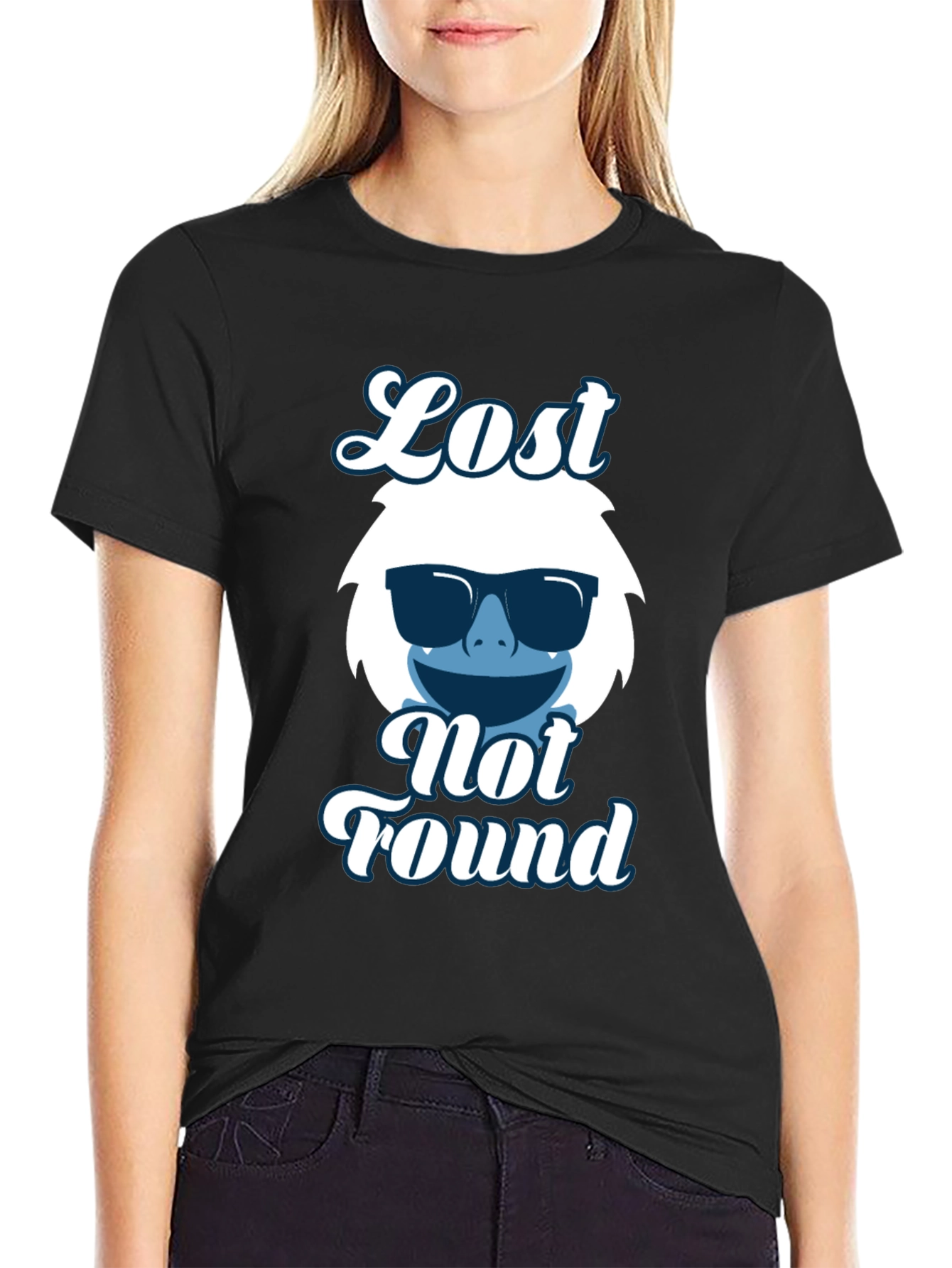 Lost Not Found Yeti Graphic Tee - Black